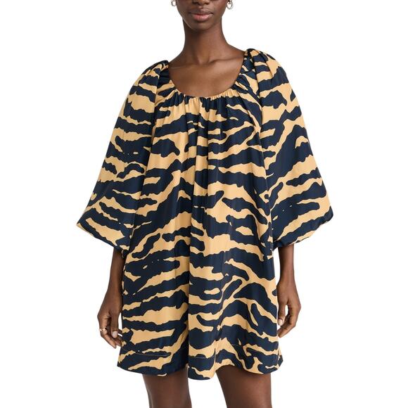 Rhode 'Alina' Gold Polyester Dress Size S - NWT - Picture 1 of 5